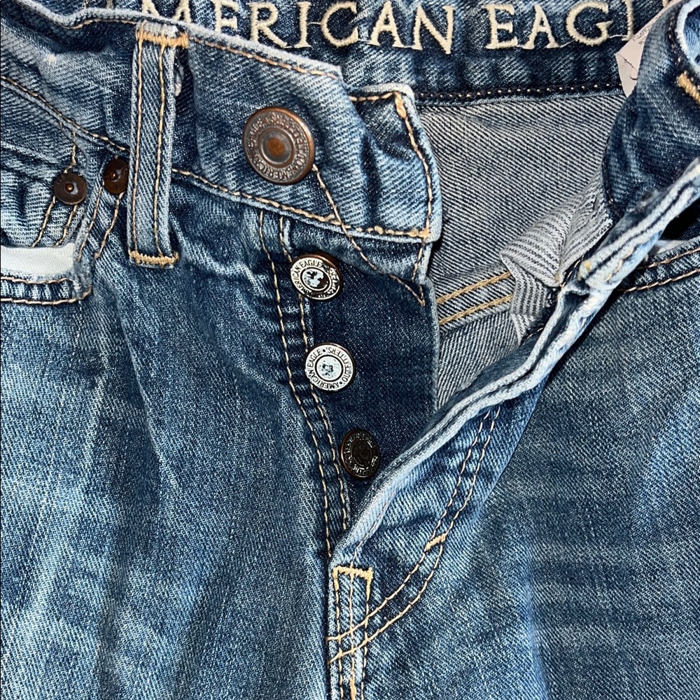 American Eagle Outfitters Men’s Blue Bootcut Jeans - Picture 8 of 13